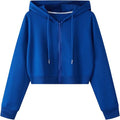 Women's Zip-Up Cropped Warm Lined Sweatshirts